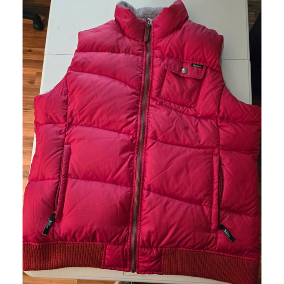 Vintage Woolrich Womens Red Puffer Vest XL Warm - Picture 1 of 10